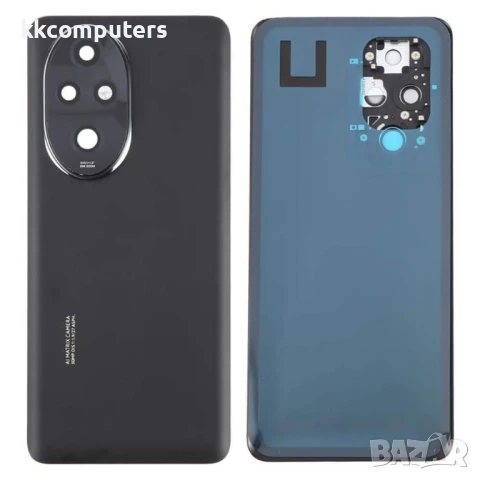 Оригинален заден капак със стъкло за камерата за Honor 200 Pro – Черен / Бял