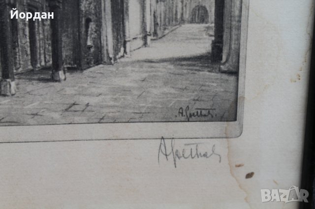 европейска графика, снимка 4 - Антикварни и старинни предмети - 37919901