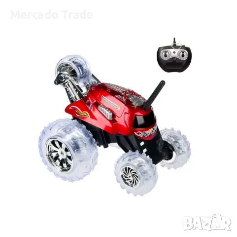 Детски автомобил Mercado Trade, С дистанционно, Светлини и завъртане на 360°, Червен