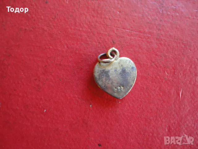 Позлатен сребърен медальон с камъни 3, снимка 4 - Колиета, медальони, синджири - 47480422