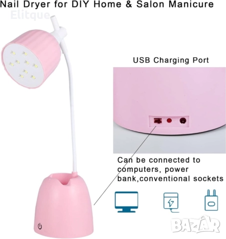 Въртяща се UV/LED на 360 градуса 28W лампа за нокти, снимка 5 - Други - 52895138