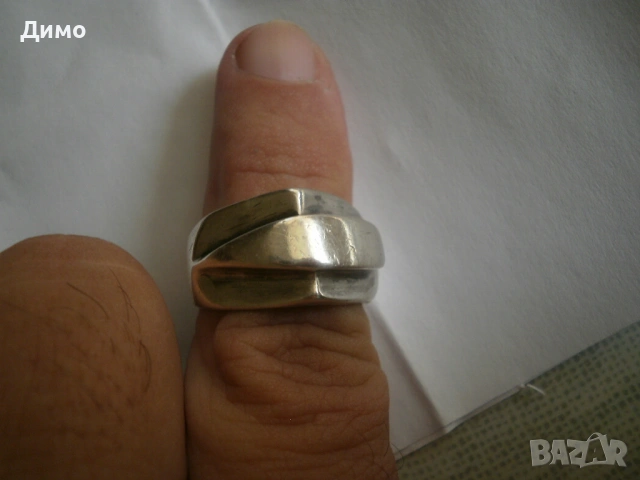 пръстен - мъжки- сребърен