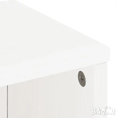 vidaXL Страничен шкаф с чекмедже ODDA White 40x24x79 cm, снимка 9 - Бюфети - 56147511