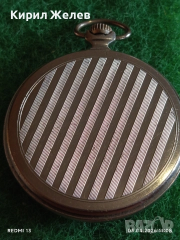 Джобен часовник Мълния СССР рядък за КОЛЕКЦИОНЕРИ 54389, снимка 6 - Антикварни и старинни предмети - 54076066