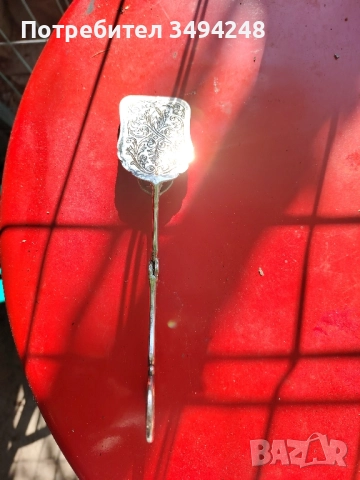 Стара посребрена щипка за предястия и сладки