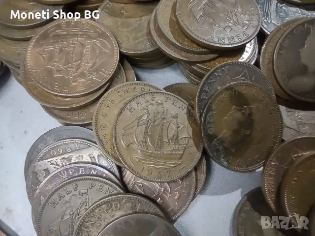 Монети от ½ Пенс- Великобритания, снимка 4 - Нумизматика и бонистика - 49027198