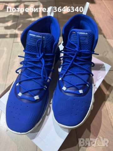 Under Armour Curry 5 "Royal" размер 47,5, снимка 8 - Спортни обувки - 53260964