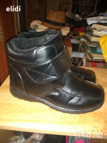 НОВИ Черни боти еко кожа ном. 41, снимка 4 - Дамски боти - 42212602