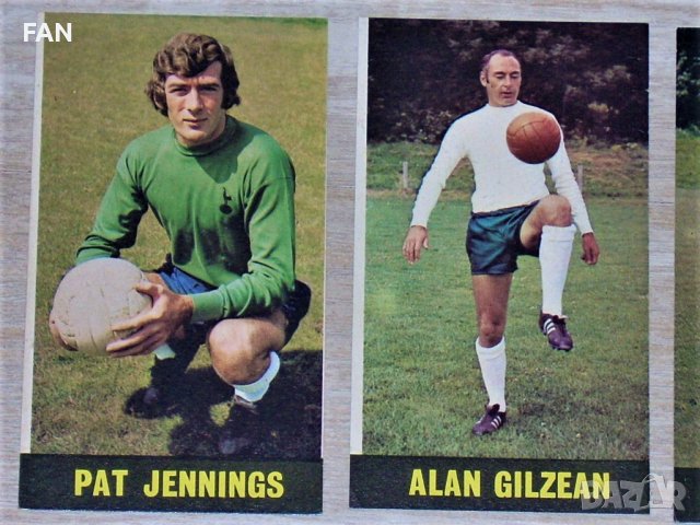 Снимки на английски футболисти от Тотнъм Хотспърс от 60-те и 70-те - Пат Дженингс, Мартин Питърс, снимка 2 - Фен артикули - 39335337