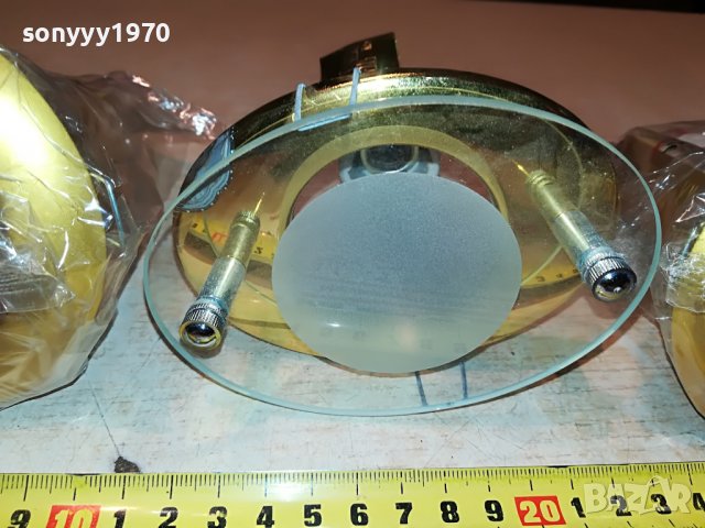 плафони-луни 3бр внос англия 2410221015, снимка 7 - Лампи за таван - 38432475