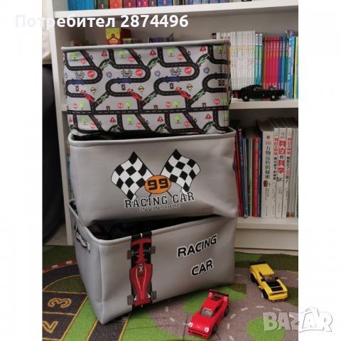 3233 Кош за играчки без капак - текстилен, снимка 3 - Други - 36735381
