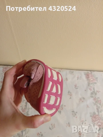 Детски сандали от естествена кожа за момиче -номер 23, снимка 5 - Детски сандали и чехли - 49352645