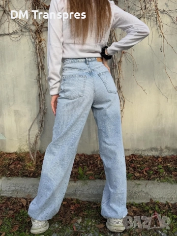 Limaré - Дамски дънки – светъл деним, свободна кройка, снимка 2 - Комплекти - 52435126