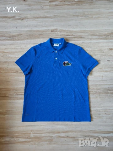 Оригинална мъжка тениска с яка Lacoste