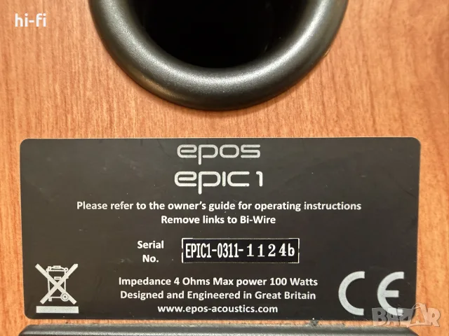 Тонколони Epos Epic 1, снимка 12 - Тонколони - 55986735