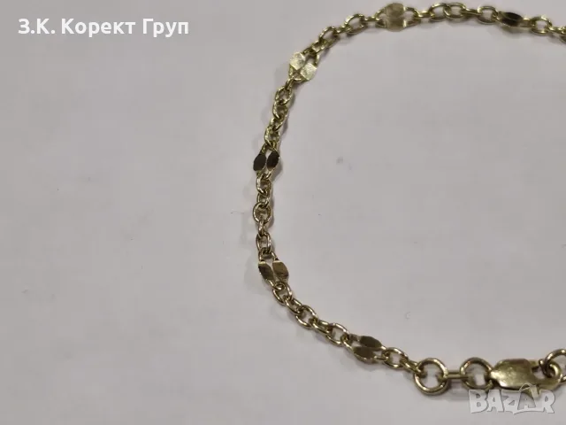 Златна гривна 14К / 2,13 гр., снимка 5 - Гривни - 55782560