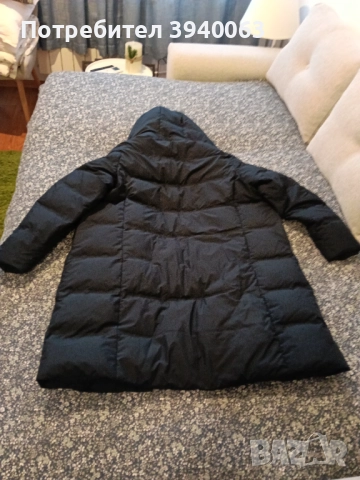 Яке с естествен пух тъмно синьо , снимка 5 - Якета - 52674232