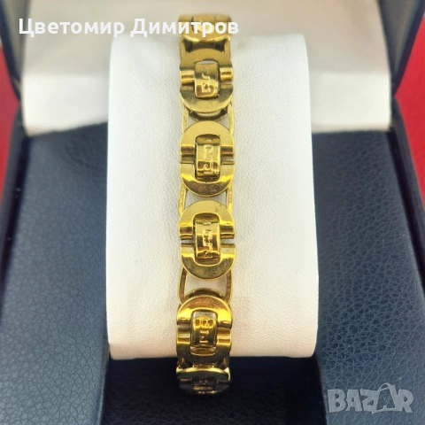 Prestige Link Bracelet 💎 | мъжка гривна с позлата