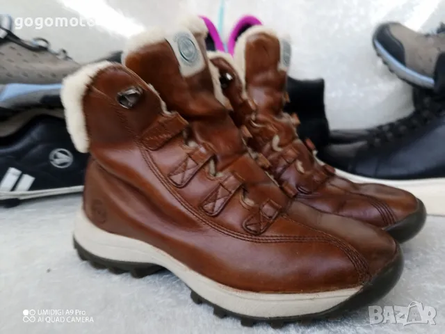 Водоустойчиви, КАТО НОВИ боти SNOW BOOTS TIMBERLAND® оригинал​, 37 - 38, 100% ЕСТЕСТЕСТВЕНА КОЖА, снимка 17 - Други - 49981981