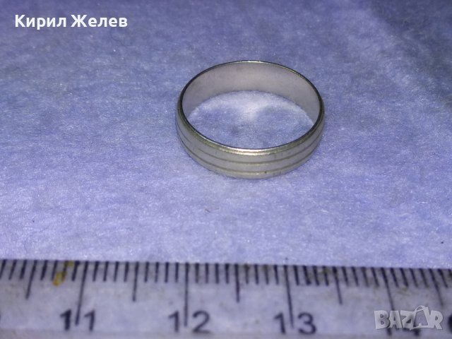 СТИЛЕН СРЕБЪРЕН ВИНТИДЖ АРТ ПРЪСТЕН СРЕБРО 925 АНГЛИЯ Тип ХАЛКА 40120, снимка 7 - Пръстени - 42761276