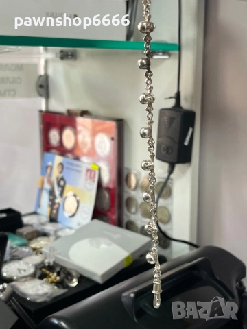 Сребърна верижка за джобен часовник, снимка 8 - Антикварни и старинни предмети - 51455277