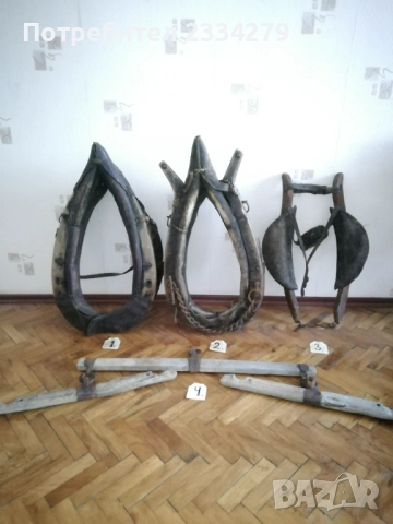 Хомути за теглене от магарета,коне,волове, различни модели и размери.