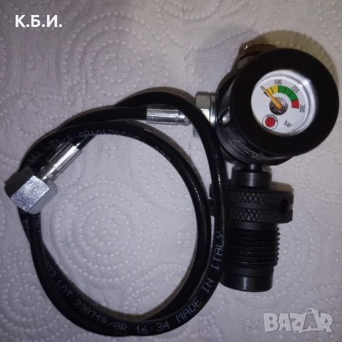 Продавам МЕНТАЛНА БУТИЛКА - 5L - 200 BAR - АТМОСФЕРИ работно налягане, снимка 11 - Въздушно оръжие - 54311832