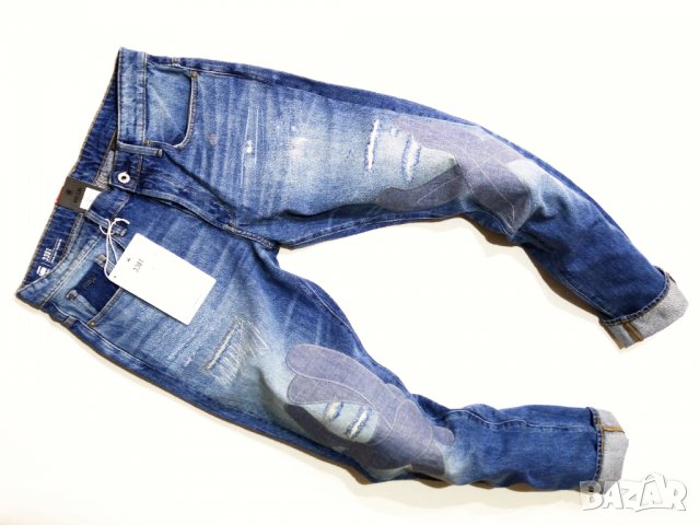 НОВИ и Намалени! G-star 3301 Straight Tapered KIR DENIM ORGANIC TAPE RESTORED Мъжки Дънки W31, снимка 3 - Дънки - 38345298