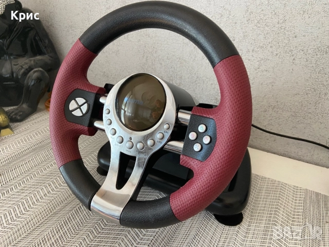 Волан С Педали Hama Thunder V5, снимка 3 - Джойстици и геймпадове - 52228353