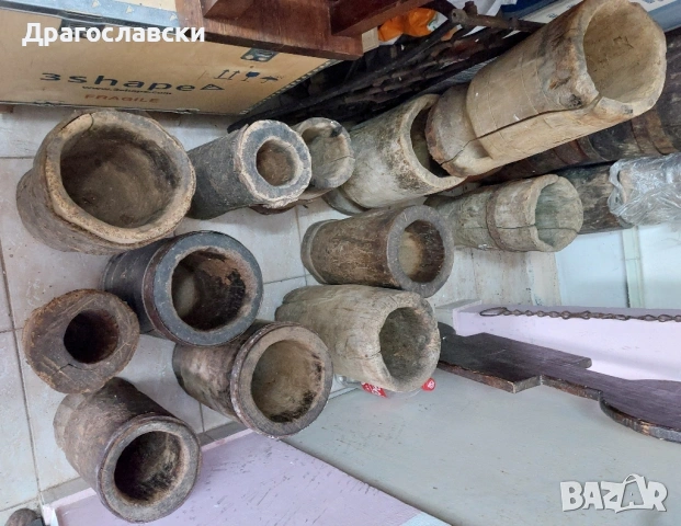  Битова декорация: кът, буре бъчва буренце и стара дървена барутница, дървен нож за писма