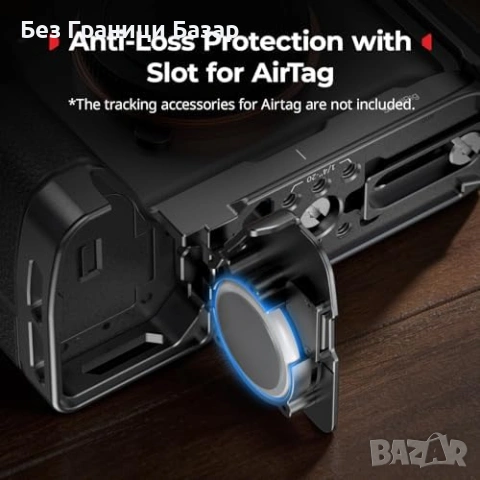 Нова SMALLRIG L Планка поставка Sony A7 IV A7 V A7R V Arca Swiss AirTag фото рамка клетка, снимка 4 - Чанти, стативи, аксесоари - 54203394