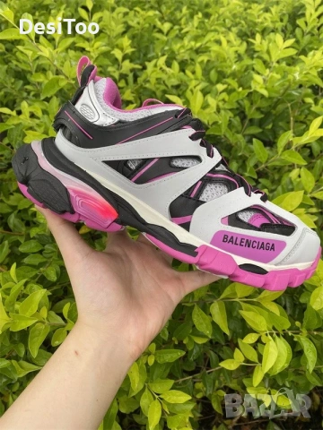 Balenciaga Track Sneaker "White/Black/Pink" , снимка 7 - Маратонки - 54358995
