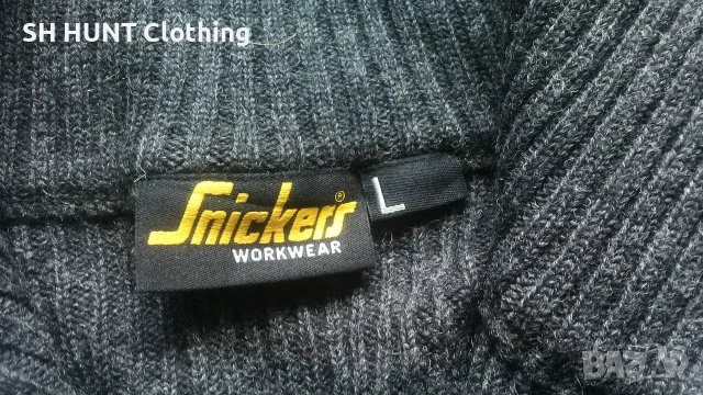 Snickers 2905 Work 100% Wool Sweater размер L работен пуловер 100% Вълна W4-773, снимка 14 - Пуловери - 55793084