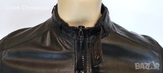 Мъжко кожено яке от естествена кожа - BOSS , Strellson, снимка 8 - Якета - 42707153