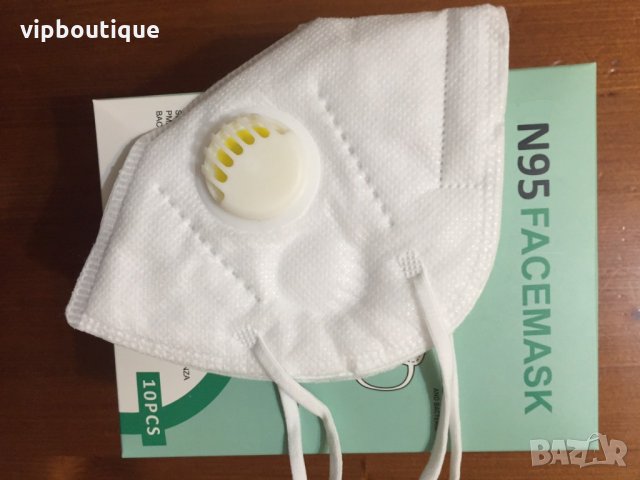 KN95/ FFP2 висококачествени предпазни маски с клапа за лице, снимка 3 - Медицински консумативи - 28283413