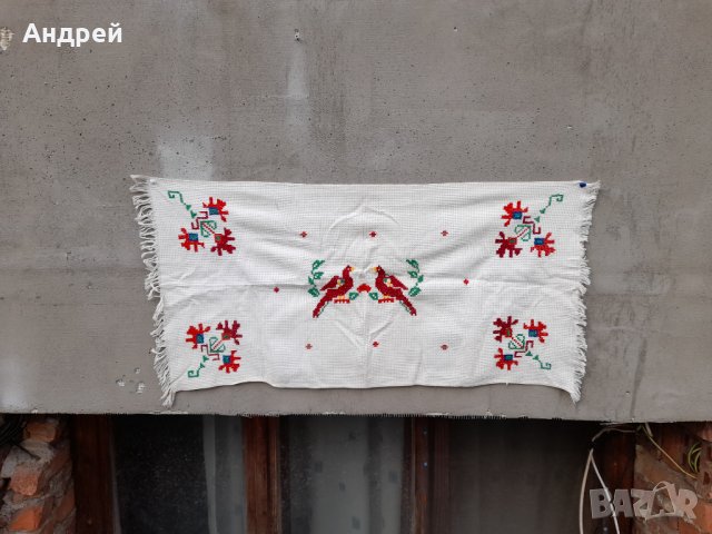 Старинен бродиран ковьор,покривка за стена #209