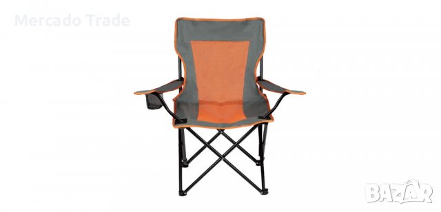 Стол за къмпинг Mercado Trade, Сгъваем, Сив - Oранжев, С калъф , снимка 2 - Къмпинг мебели - 36933886