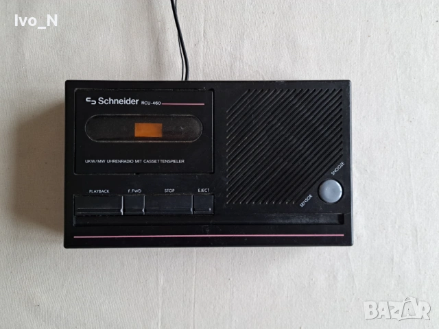 Радио часовник с касета Schneider- за части., снимка 5 - Радиокасетофони, транзистори - 53380739