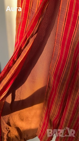 Red orange maxi dress , снимка 3 - Рокли - 51674238