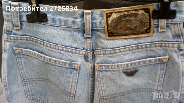 Оригинален Armani Jeans, деним, размер 30, снимка 4 - Дънки - 34187416