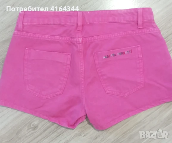 Къси розови дънки на ALBERTA FERRETTI , снимка 3 - Къси панталони и бермуди - 50737639