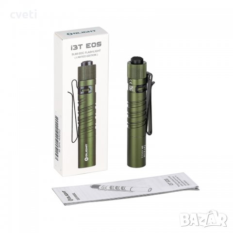 Olight i3T EOS 180lm - OD Green, лимитирана версия, снимка 2 - Къмпинг осветление - 30038461