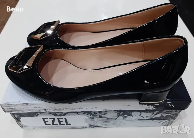 Дамски лачени обувки с кутия-размер 39, снимка 7 - Дамски елегантни обувки - 50167891