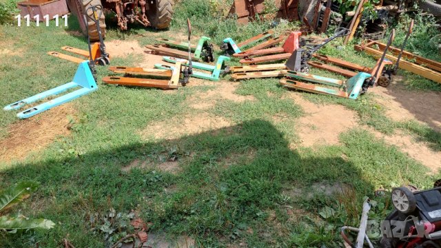 Палетна  количка работеща , снимка 9 - Индустриална техника - 37676133