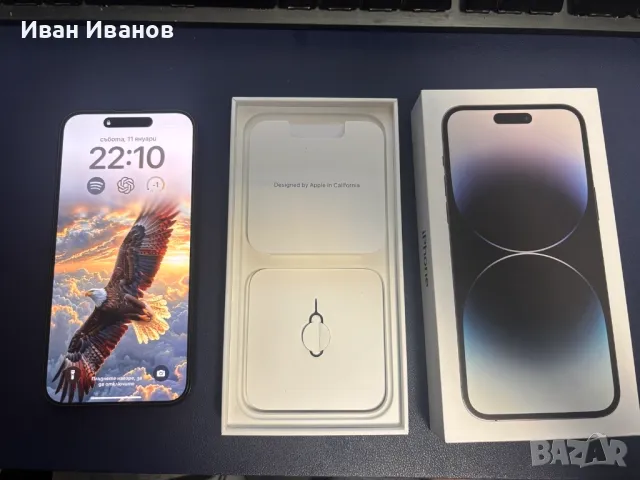 IPHONE 14 pro max 91% батерия - Black 128GB с гаранция, снимка 9 - Apple iPhone - 48646057