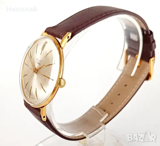 Poljot 17 jewels cal. 2409 - мъжки механичен часовник с ръчно навиване , снимка 2 - Мъжки - 48904541