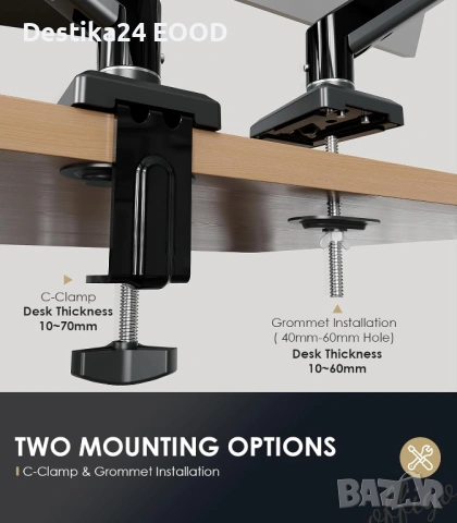 Стойка за монитор OffiGo 15–32″ с газов амортисьор, снимка 5 - Други - 53177375