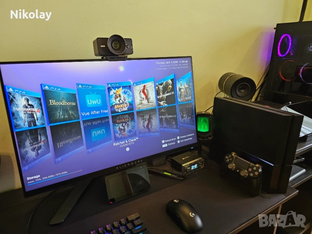 Playstation 4 Fat, 1TB, Хакнат + 30 игри