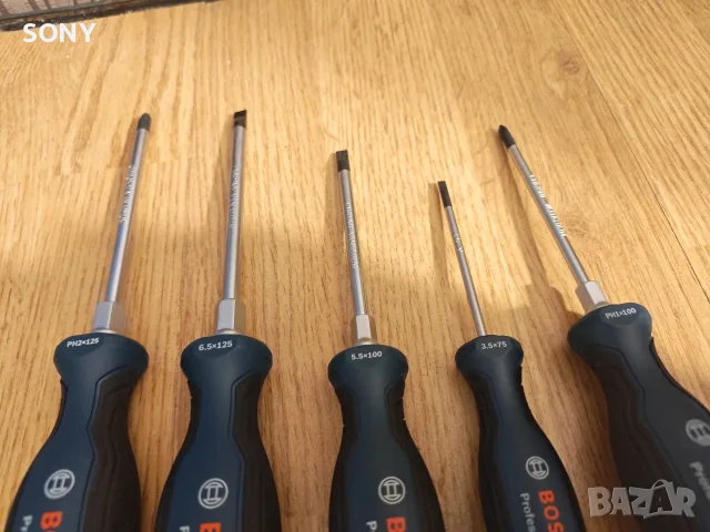 Отвертки Bosch 5 части , снимка 9 - Отвертки - 55859426