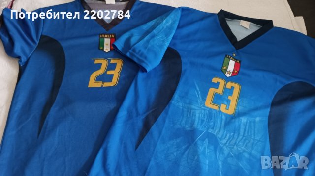 Четири футболни тениски Италия,Totti,Materazzi,Italia, снимка 13 - Фен артикули - 32198873